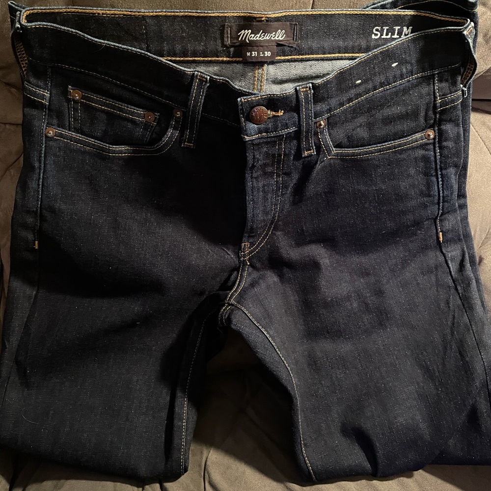 Madewell Slim Fit Raw Denim